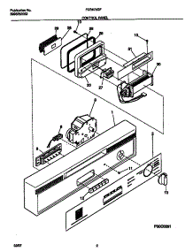 02 - Control Panel parts for Frigidaire Dishwasher FDB679GFC0 from AppliancePartsPros.com