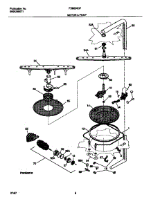 05 - Motor & Pump parts for Frigidaire Dishwasher FDB636GFS3 from AppliancePartsPros.com
