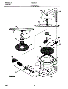 05 - Motor & Pump parts for Frigidaire Dishwasher FDB679GFW3 from AppliancePartsPros.com