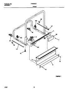 06 - Frame parts for Frigidaire Dishwasher FDB636GFS3 from AppliancePartsPros.com