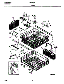 07 - Racks parts for Frigidaire Dishwasher FDB679GFW3 from AppliancePartsPros.com