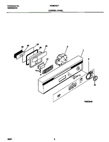 02 - Control Panel parts for Frigidaire Dishwasher FDB634CFS0 from AppliancePartsPros.com
