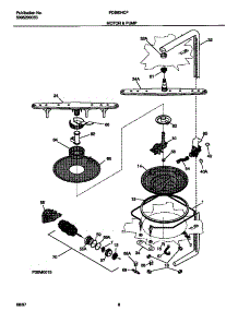 05 - Motor & Pump parts for Frigidaire Dishwasher FDB634CFS0 from AppliancePartsPros.com