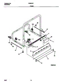 06 - Frame parts for Frigidaire Dishwasher FDB634CFS0 from AppliancePartsPros.com