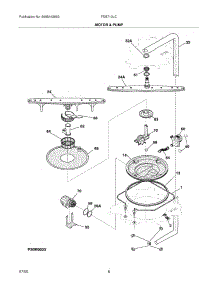 09 - Motor & Pump parts for Frigidaire Dishwasher FDB710LCS1 from AppliancePartsPros.com