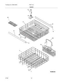 13 - Racks parts for Frigidaire Dishwasher FDB710LCS1 from AppliancePartsPros.com