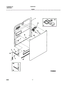 05 - Door parts for Frigidaire Dishwasher FDB751SCQ0 from AppliancePartsPros.com