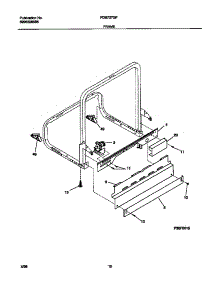 06 - Frame parts for Frigidaire Dishwasher FDB737GFT2 from AppliancePartsPros.com