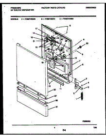 04 - Door Parts parts for Frigidaire Dishwasher FDB874RBS0 from AppliancePartsPros.com