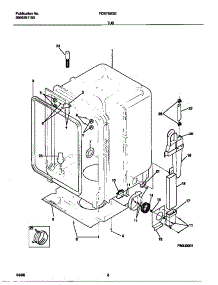 05 - Tub parts for Frigidaire Dishwasher FDB768GEW0 from AppliancePartsPros.com