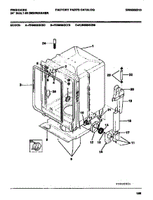 05 - Tub parts for Frigidaire Dishwasher FDB898GCS0 from AppliancePartsPros.com