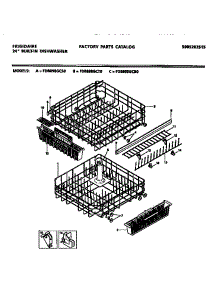 08 - Rack Details parts for Frigidaire Dishwasher FDB898GCS0 from AppliancePartsPros.com