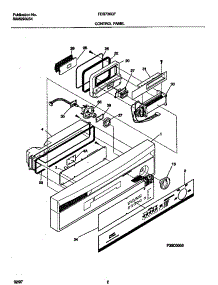 02 - Control Panel parts for Frigidaire Dishwasher FDB736GFS1 from AppliancePartsPros.com