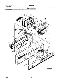 02 - Control Panel parts for Frigidaire Dishwasher FDB736GFS4 from AppliancePartsPros.com