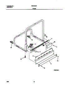 06 - Frame parts for Frigidaire Dishwasher FDB736GFS4 from AppliancePartsPros.com