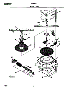 05 - Motor & Pump parts for Frigidaire Dishwasher FDB836GFS2 from AppliancePartsPros.com