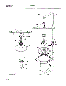 09 - Motor & Pump parts for Frigidaire Dishwasher FDB956RBS0 from AppliancePartsPros.com