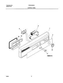 03 - Control Panel parts for Frigidaire Dishwasher FDBC24BAS1 from AppliancePartsPros.com