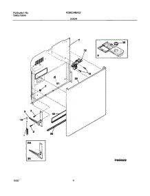 05 - Door parts for Frigidaire Dishwasher FDBC24BAS2 from AppliancePartsPros.com
