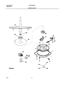 09 - Motor & Pump parts for Frigidaire Dishwasher FDBC24BAS2 from AppliancePartsPros.com