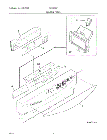 03 - Control Panel parts for Frigidaire Dishwasher FDBB2455FB0 from AppliancePartsPros.com