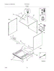 11 - Frame parts for Frigidaire Dishwasher FDP750RCS1 from AppliancePartsPros.com
