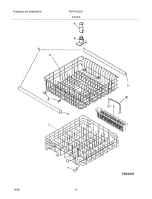 13 - Racks parts for Frigidaire Dishwasher FDP750RCS1 from AppliancePartsPros.com
