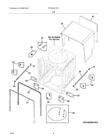 07 - Tub parts for Frigidaire Dishwasher FPHD2491KF0 from AppliancePartsPros.com