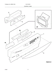 03 - Control Panel parts for Frigidaire Dishwasher GLD2160SCC0 from AppliancePartsPros.com