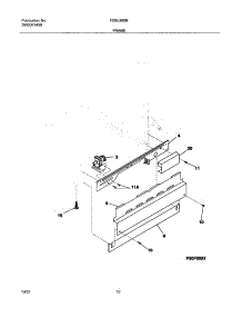 11 - Frame parts for Frigidaire Dishwasher FDBL960BB0 from AppliancePartsPros.com