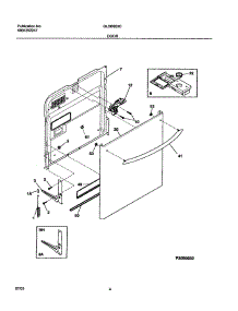 05 - Door parts for Frigidaire Dishwasher GLDB953CS0 from AppliancePartsPros.com