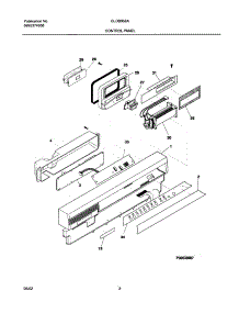 03 - Control Panel parts for Frigidaire Dishwasher GLDB958AS1 from AppliancePartsPros.com