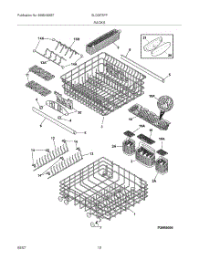 13 - Racks parts for Frigidaire Dishwasher GLD2875FPW0 from AppliancePartsPros.com