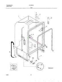 07 - Tub parts for Frigidaire Dishwasher GLDB958JS1 from AppliancePartsPros.com