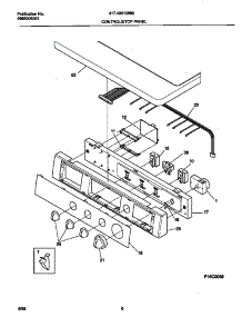 04 - Controls / Top Panel parts for Frigidaire Dryer 41749012890 from AppliancePartsPros.com