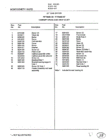 Cabinet Drum And Heat Duct Page 2 parts for Frigidaire Dryer 8289-80 from AppliancePartsPros.com