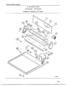 Console / Controls / Top Panel parts for Frigidaire Dryer 7308-87E from AppliancePartsPros.com