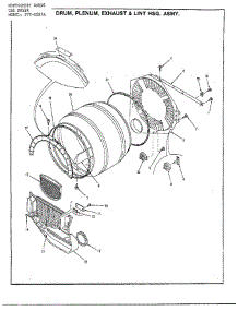 Drum / Plenum / Exhaust / Lint parts for Frigidaire Dryer 8287A from AppliancePartsPros.com