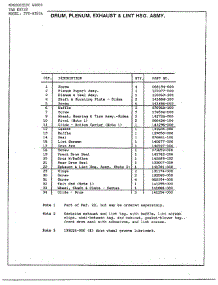 Drum / Plenum / Exhaust / Lint Page 2 parts for Frigidaire Dryer 8287A from AppliancePartsPros.com