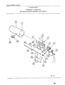 Gas Valve / Burner Assembly / Sensor parts for Frigidaire Dryer 8308-87C from AppliancePartsPros.com