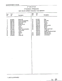 Gas Valve / Burner Assembly / Sensor Page 2 parts for Frigidaire Dryer 8308-87C from AppliancePartsPros.com