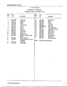 Cabinet Drum And Heat Duct Page 2 parts for Frigidaire Dryer 8599-87 from AppliancePartsPros.com