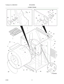 03 - Cabinet / Drum parts for Frigidaire Dryer AEQ6000ES0 from AppliancePartsPros.com