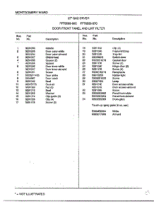 Door Front Panel And Lint Filter Page 2 parts for Frigidaire Dryer 8589-80C from AppliancePartsPros.com