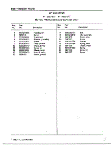Motor, Fan Housing And Exhaust Duct Page 2 parts for Frigidaire Dryer 8589-80C from AppliancePartsPros.com