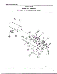 Gas Valve, Burner Assy And Sensor parts for Frigidaire Dryer 8589-80C from AppliancePartsPros.com