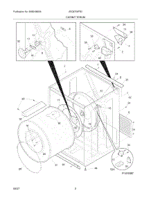 03 - Cabinet / Drum parts for Frigidaire Dryer AEQ6700FE0 from AppliancePartsPros.com