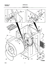 03 - Cabinet / Drum parts for Frigidaire Dryer CREF342AS2 from AppliancePartsPros.com