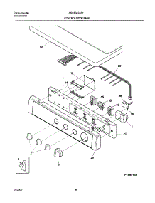 07 - Control Panel parts for Frigidaire Dryer CREF342AS1 from AppliancePartsPros.com
