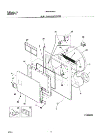 05 - Front parts for Frigidaire Dryer CRGF342AS3 from AppliancePartsPros.com